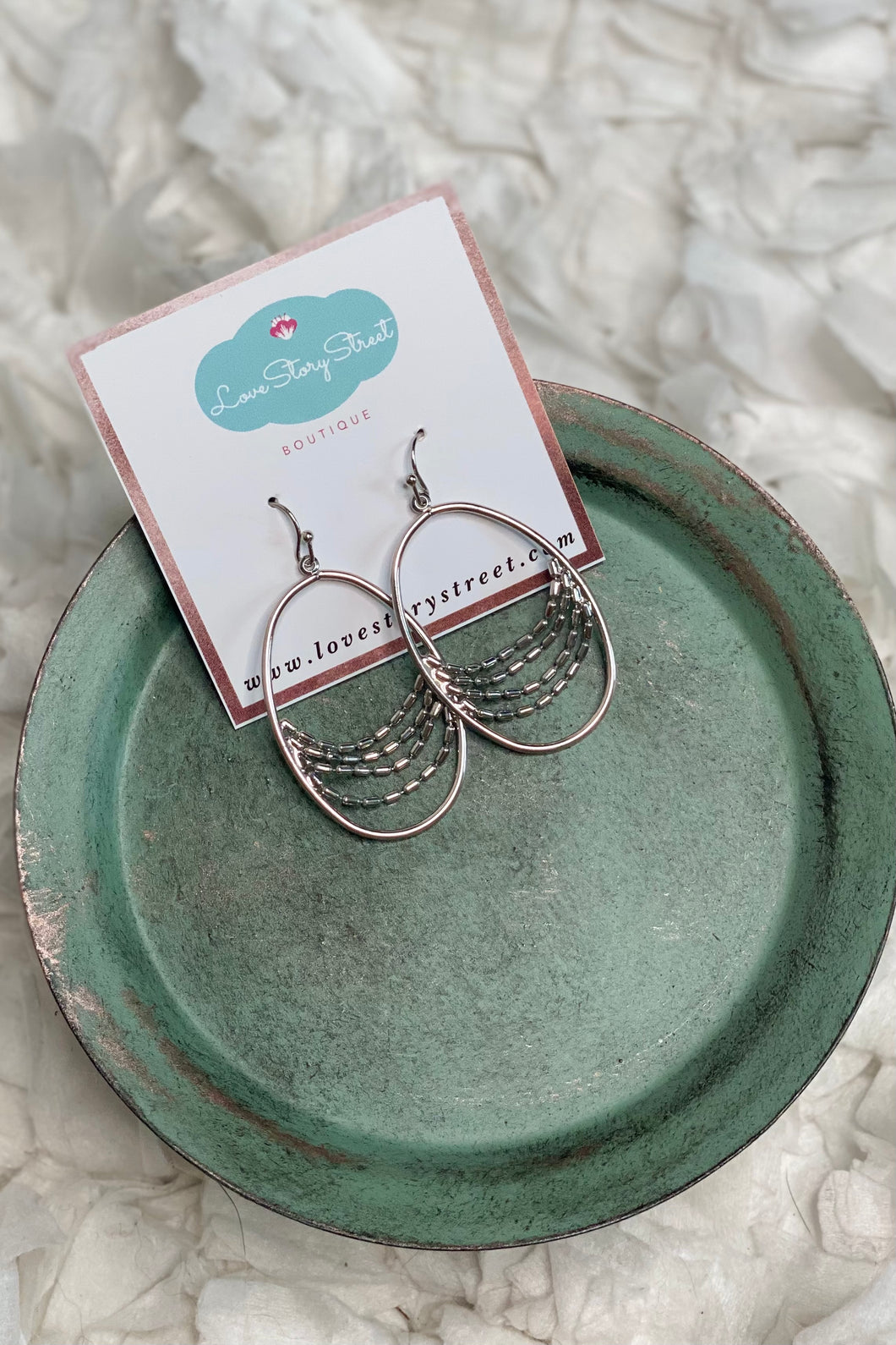 Garland Oval Earrings