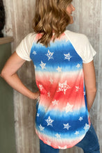 Load image into Gallery viewer, Star Spangled Gathered Front Top
