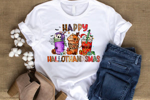 Happy HallowThanksMas Tee