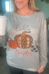 "Hello Pumpkin" Soft Sweatshirt