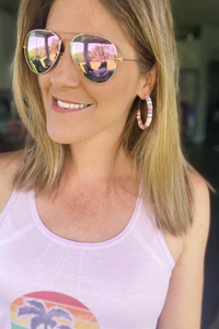 Colors of Summer Hoop earrings