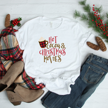 Load image into Gallery viewer, &quot;Hot Cocoa &amp; Christmas Movies&quot; Tee

