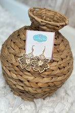 Load image into Gallery viewer, Ivory Wood Blossom Earrings
