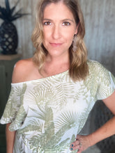 Load image into Gallery viewer, Knit Tropical Beach Dress Cover Up
