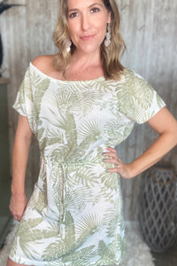 Knit Tropical Beach Dress Cover Up