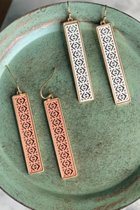 Lattice Bar Earrings