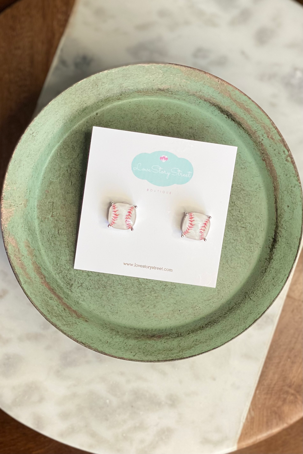 Let's Play Ball stud earrings