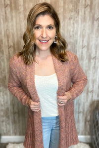 Mauve Sweater Weather Cardigan