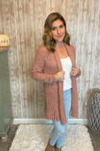 Load image into Gallery viewer, Mauve Sweater Weather Cardigan

