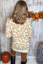 Load image into Gallery viewer, Neutral Leopard Print Pocket Cardigan
