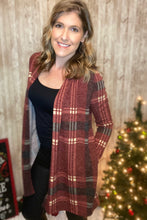 Load image into Gallery viewer, Mad For Plaid Mohair Cardigan With Pockets
