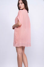 Load image into Gallery viewer, Pink Fringed Swim Suit Cover
