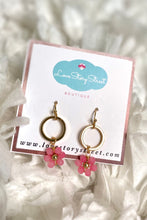 Load image into Gallery viewer, Pink Peony Earrings
