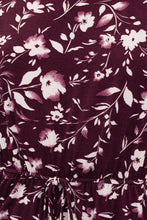 Load image into Gallery viewer, Plum Floral Jumpsuit
