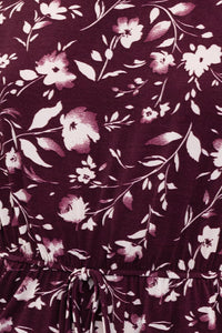 Plum Floral Jumpsuit