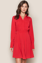 Load image into Gallery viewer, Romantic Red Shirt Dress
