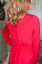 Load image into Gallery viewer, Romantic Red Shirt Dress

