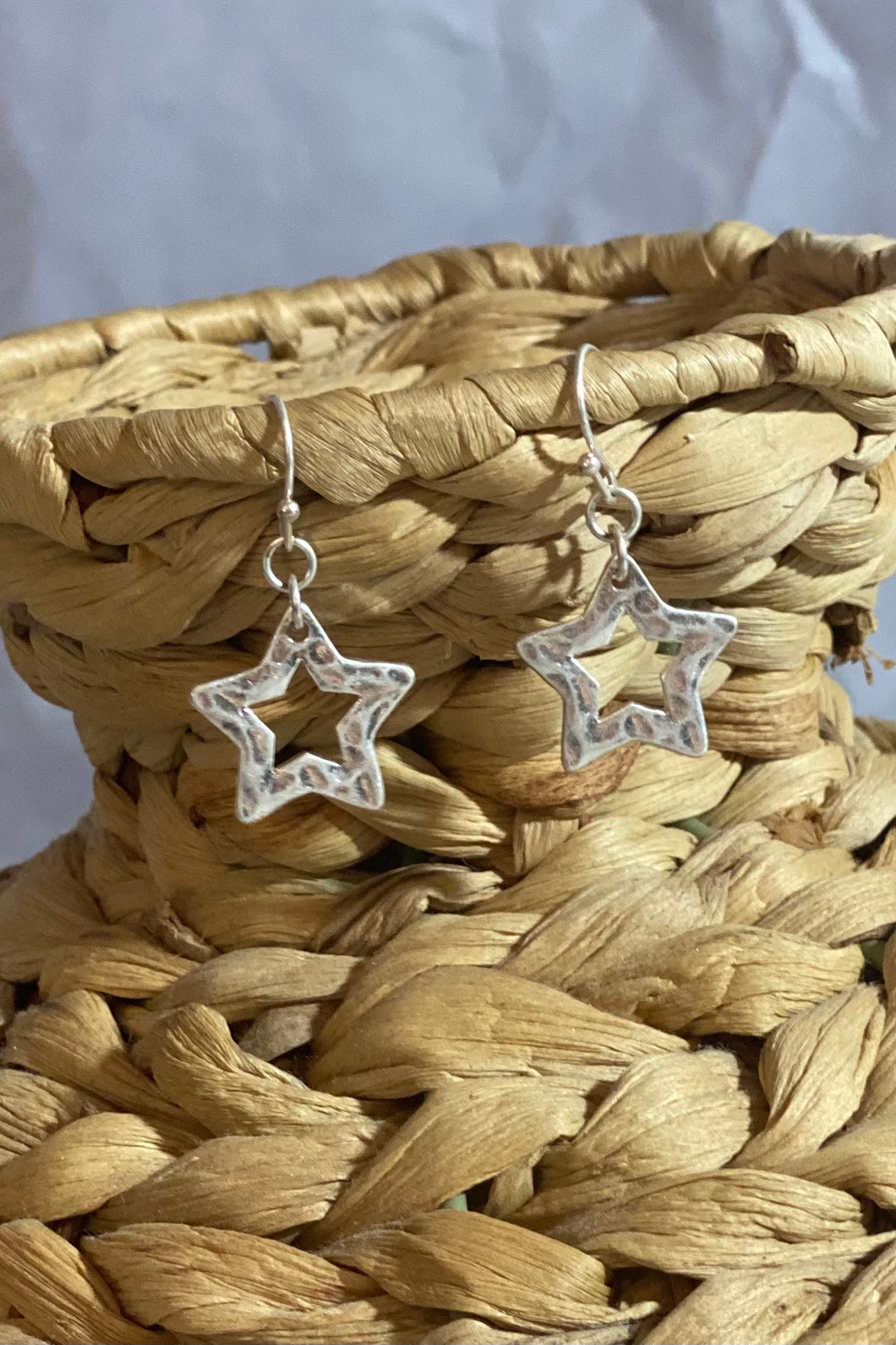 Silver Star Earrings