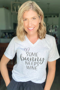 "Some Bunny Needs Wine" t-shirt