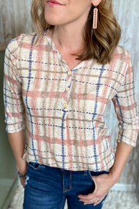 Spring Plaid Top