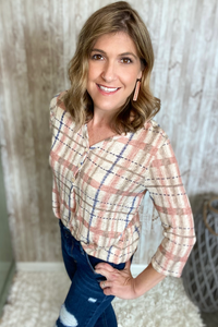Spring Plaid Top