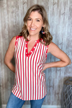 Load image into Gallery viewer, Stars &amp; Stripes Sleeveless Top
