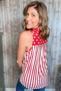 Stars & Stripes Sleeveless Top