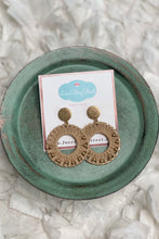 Load image into Gallery viewer, Suede Wrapped Hoop Earrings
