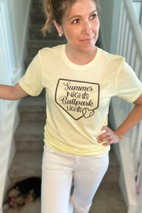 "Summer Nights Ballpark Lights" Tee
