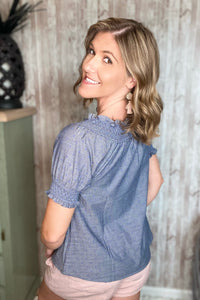 Swiss Dot Off Shoulder Top
