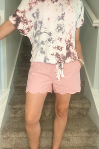 Scalloped Pocket Shorts