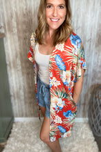 Load image into Gallery viewer, Tropical Orange Kimono
