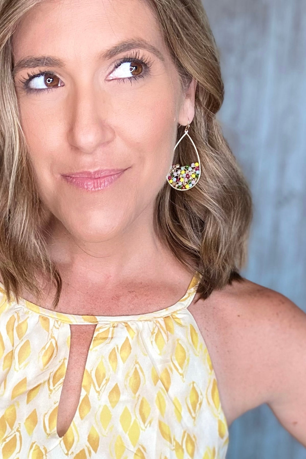 Tropical Teardrop Earrings