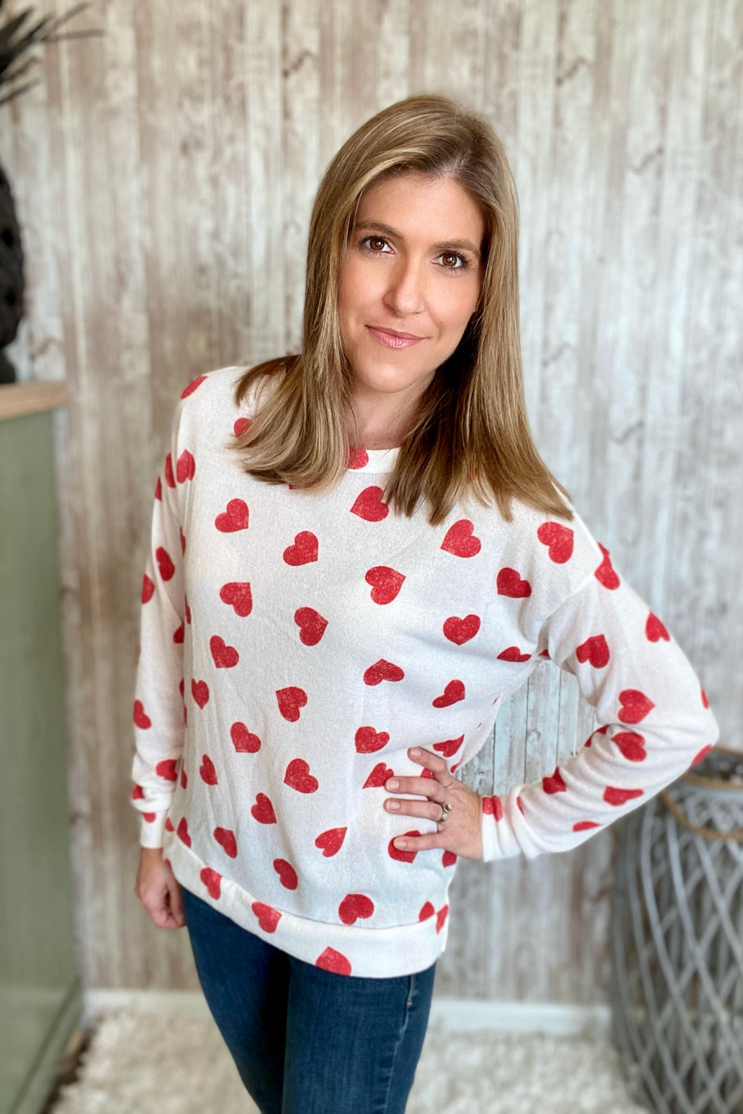 Heart on my Sleeve Pullover Top