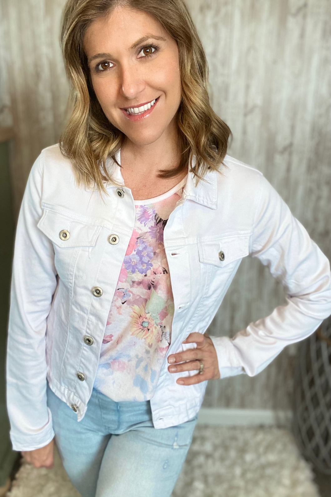 White Denim Jacket