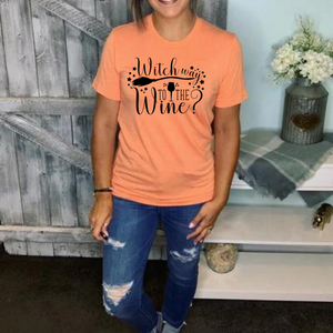 "Witch Way To The Wine?" Tee