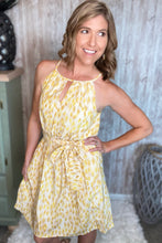 Load image into Gallery viewer, Zesty Lemon Print Smocked Waist Dress
