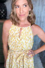 Load image into Gallery viewer, Zesty Lemon Print Smocked Waist Dress
