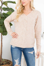 Load image into Gallery viewer, Oatmeal Cable Sweater
