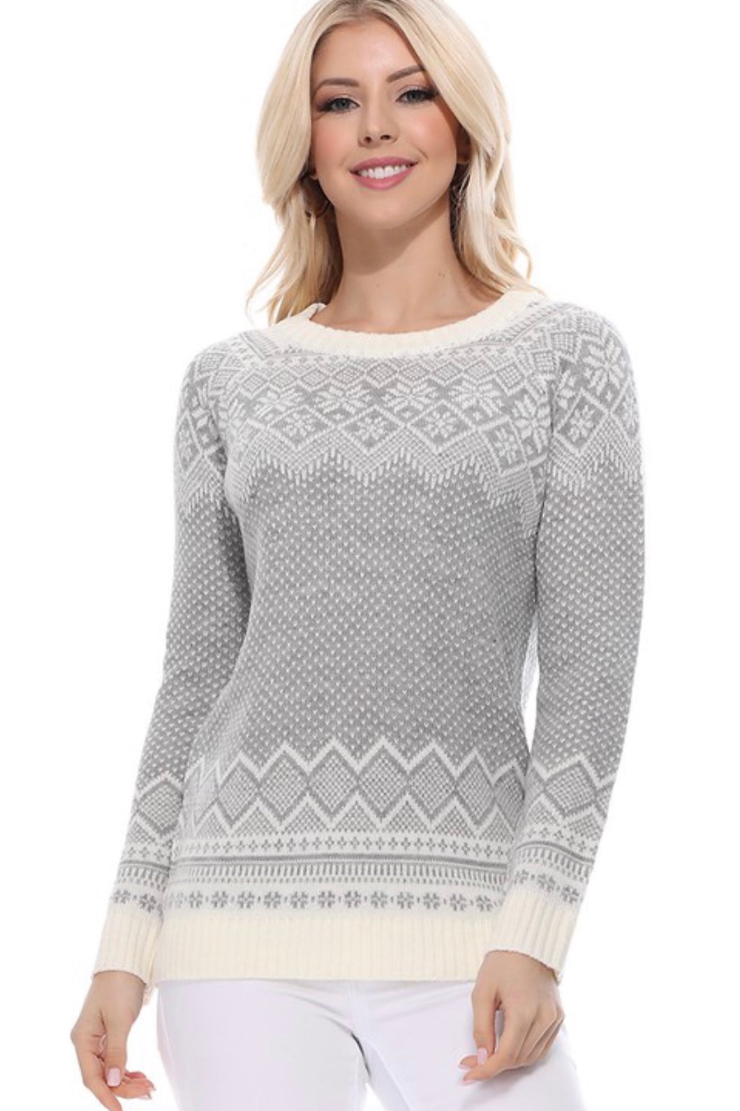 Fair Isle Snowflake Sweater