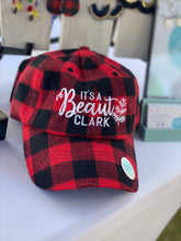 Load image into Gallery viewer, “It’s a Beaut Clark” Buffalo Plaid Hat
