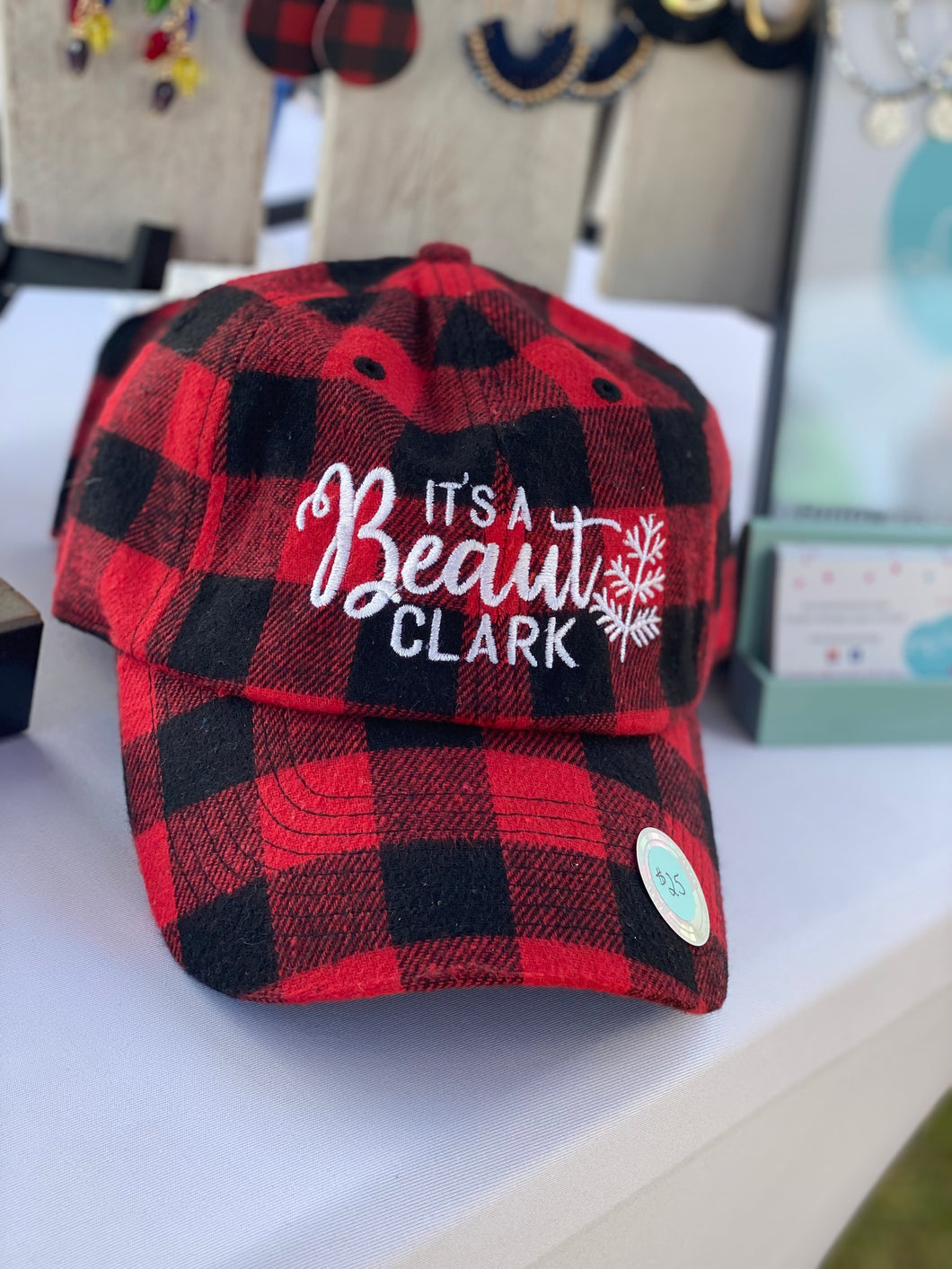 “It’s a Beaut Clark” Buffalo Plaid Hat