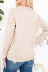 Oatmeal Cable Sweater