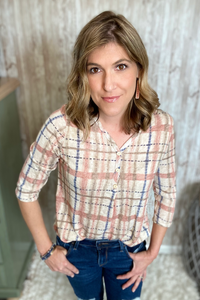 Spring Plaid Top